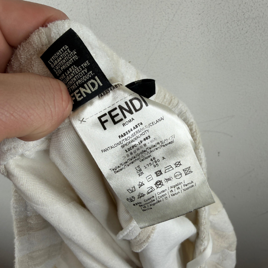 Fendi Striped Terrycloth Shorts