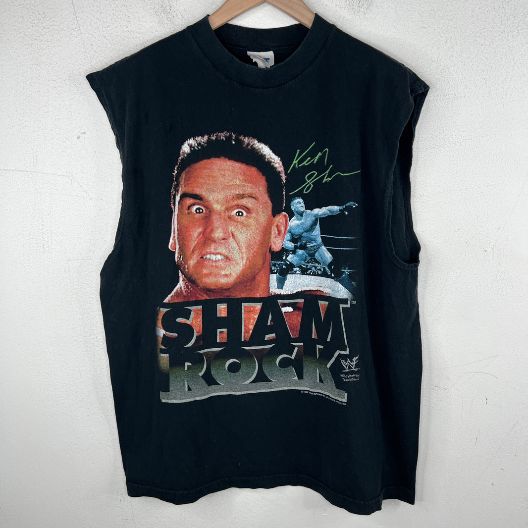 Vintage WWF Ken Shamrock Cut Off T-Shirt