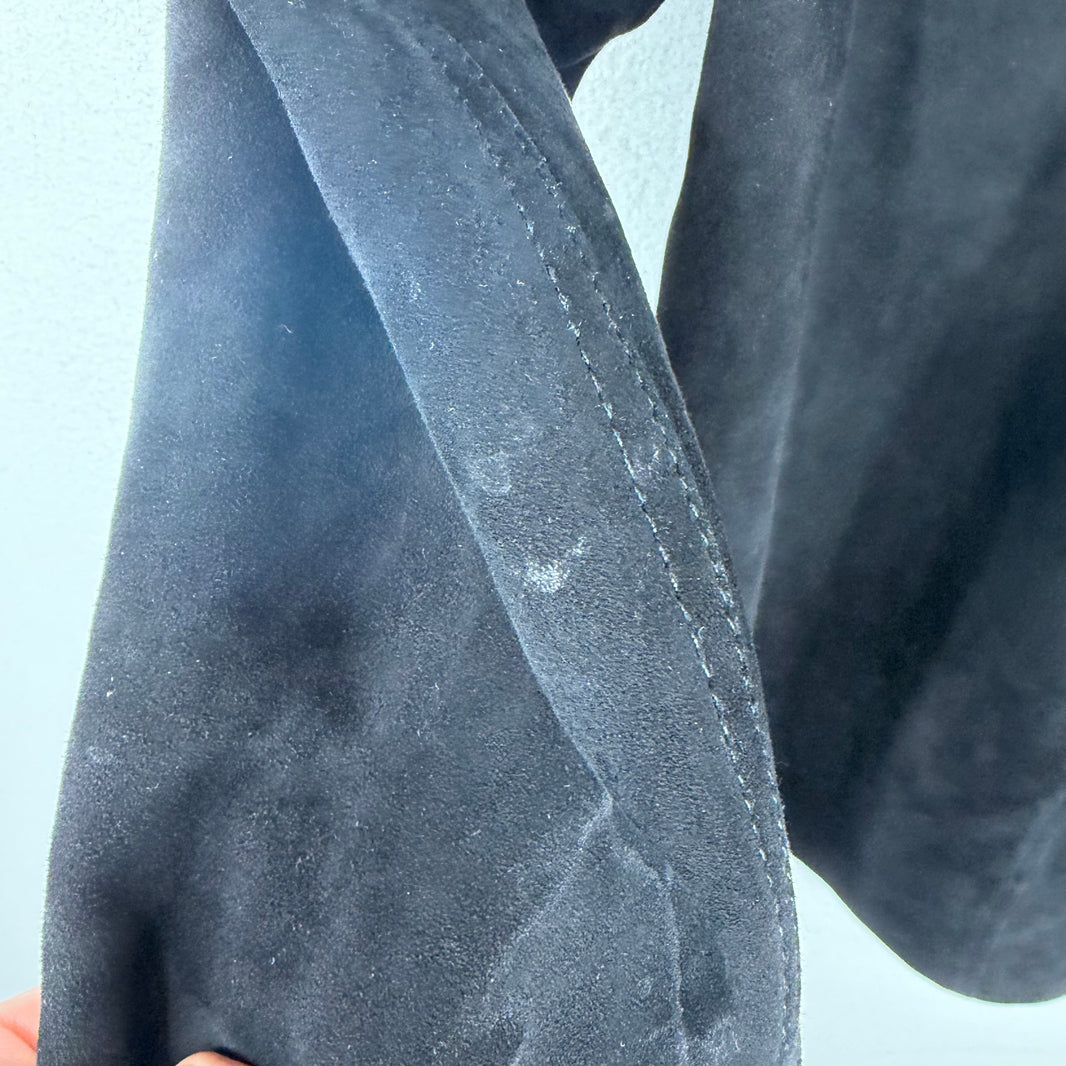 Our Legacy Leather Suede Zip Shirt