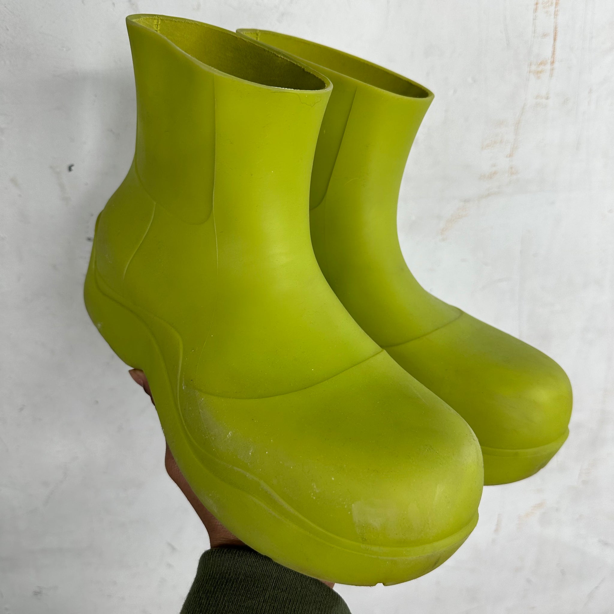 Bottega Veneta Lime Green Puddle Boot