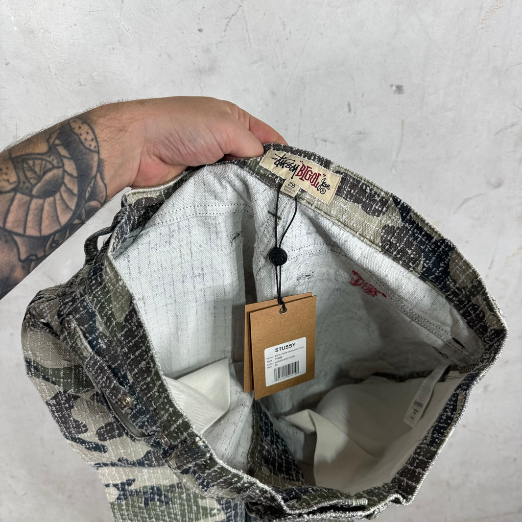 Stussy Camo Needle Punch Big Ol Jeans