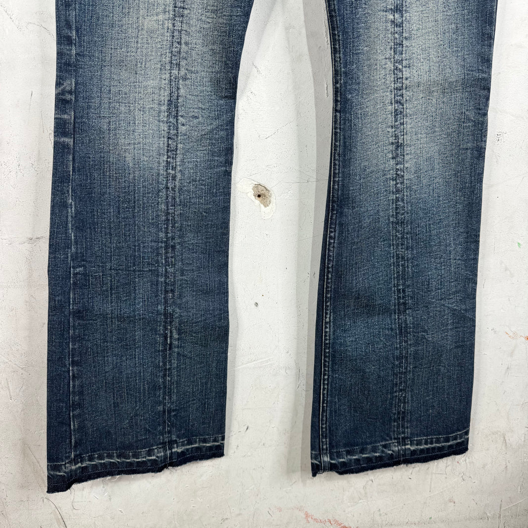 Margiela MM6 Distressed Bootcut Jeans