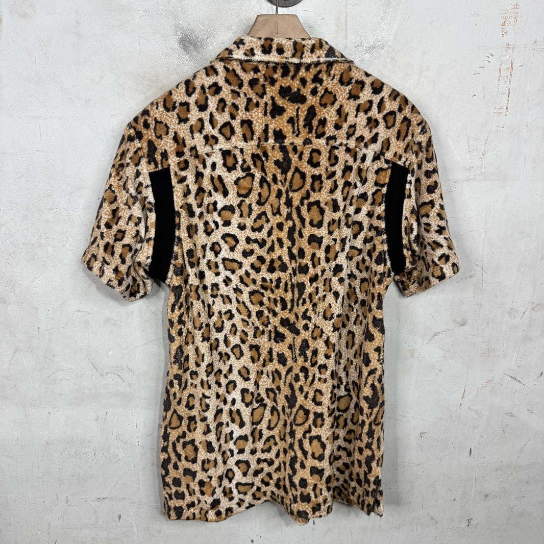 Mastermind Japan Cheetah Paneled Shirt