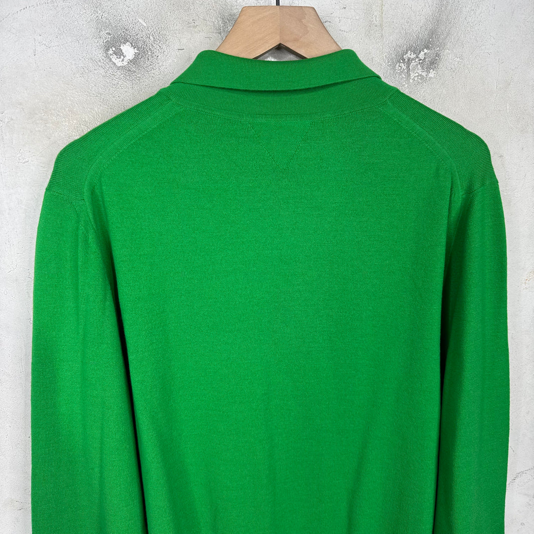 Bottega Veneta Green Rugby Sweater