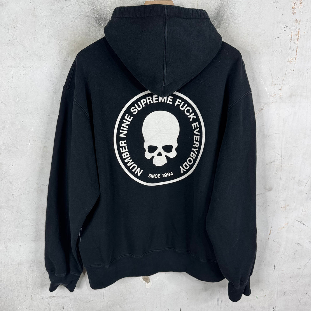 Supreme x Number Nine Skull Logo Hoodie