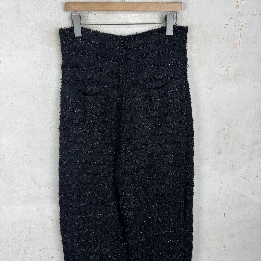 Balenciaga Tweed Loose Knit Pants