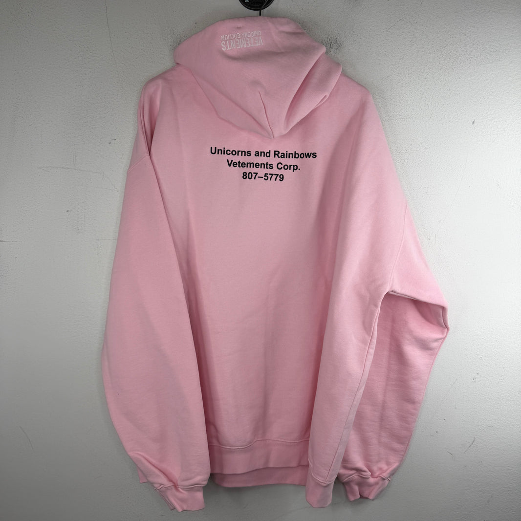 Vetements Unicorn And Rainbows Hoodie