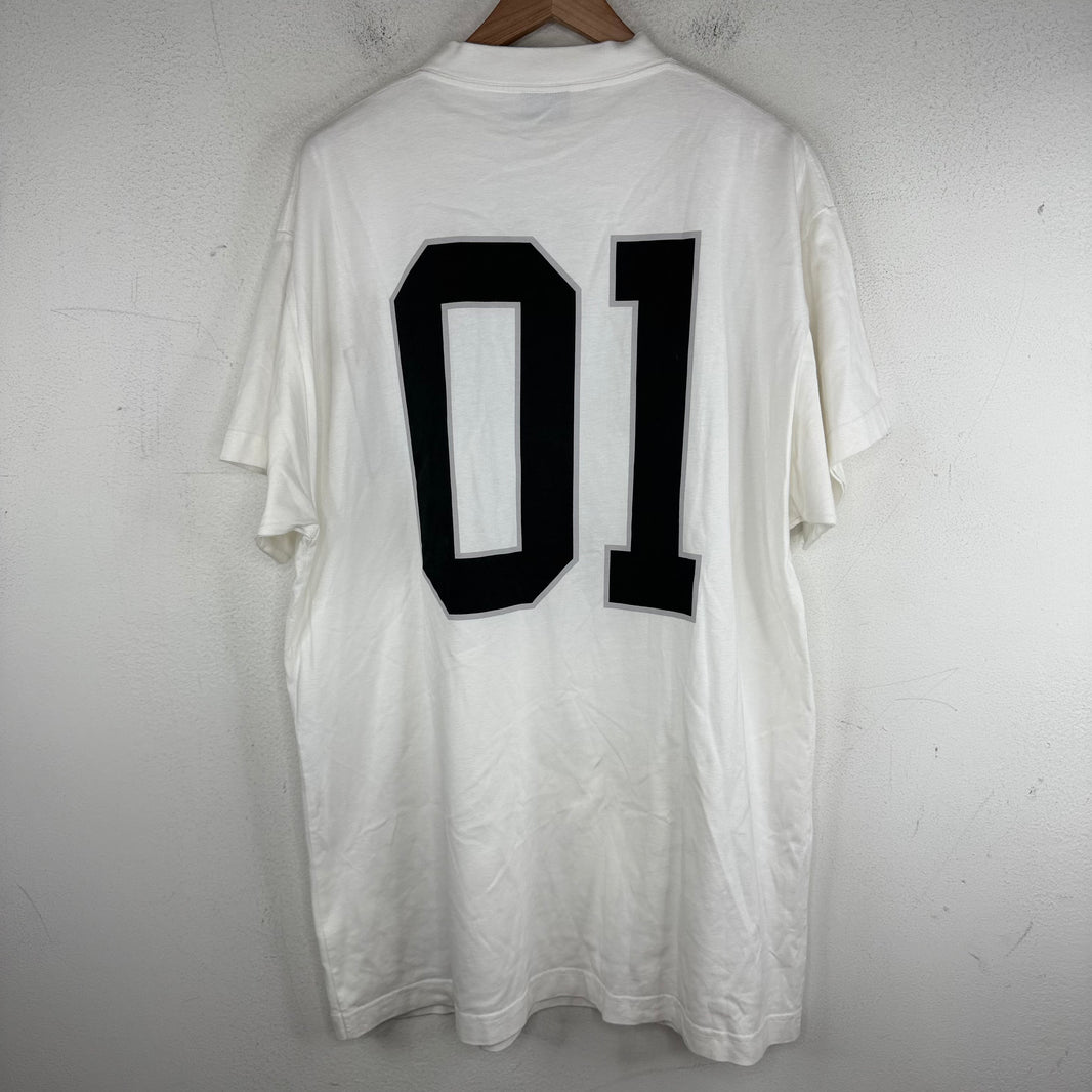 Balenciaga White Basketball Jersey T-Shirt