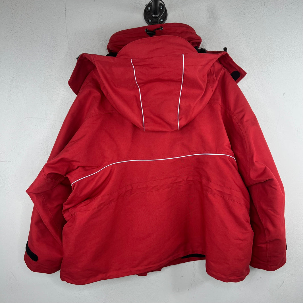 Balenciaga Red Swing Parka Jacket
