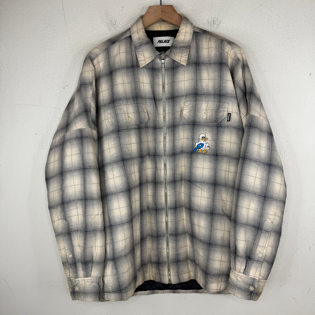 Palace Light Padded Duck Zip Flannel