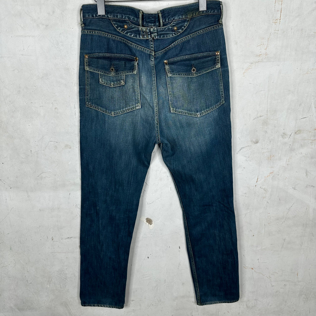 Kapital Pocketed Tapered Carpenter Jeans