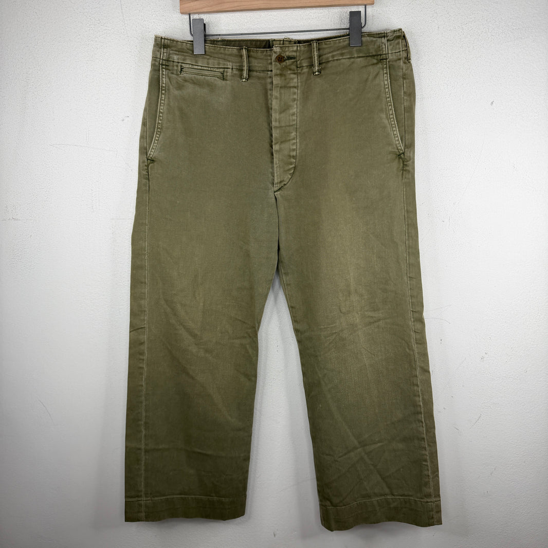RRL Green Sanforized Trousers