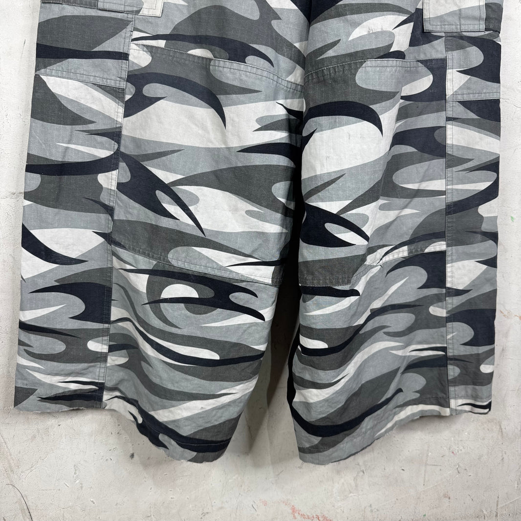 Balenciaga 2025 Panelled Camo Track Pants