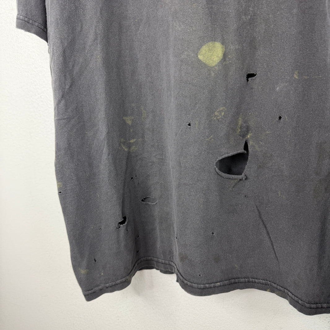 Vintage Smoked Paint Splattered Camel Pocket T-Shirt