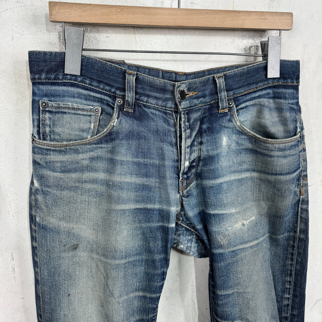 Prada Repaired Tapered Cut Jeans