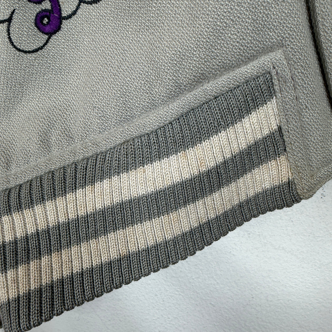 Hysteric Glamour Gray Embroidered Varsity Jacket