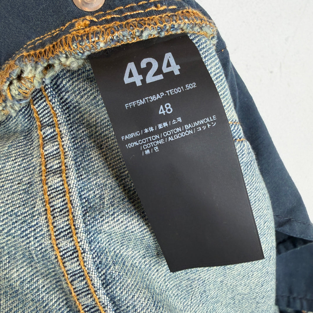 424 Distressed Baggy Jeans