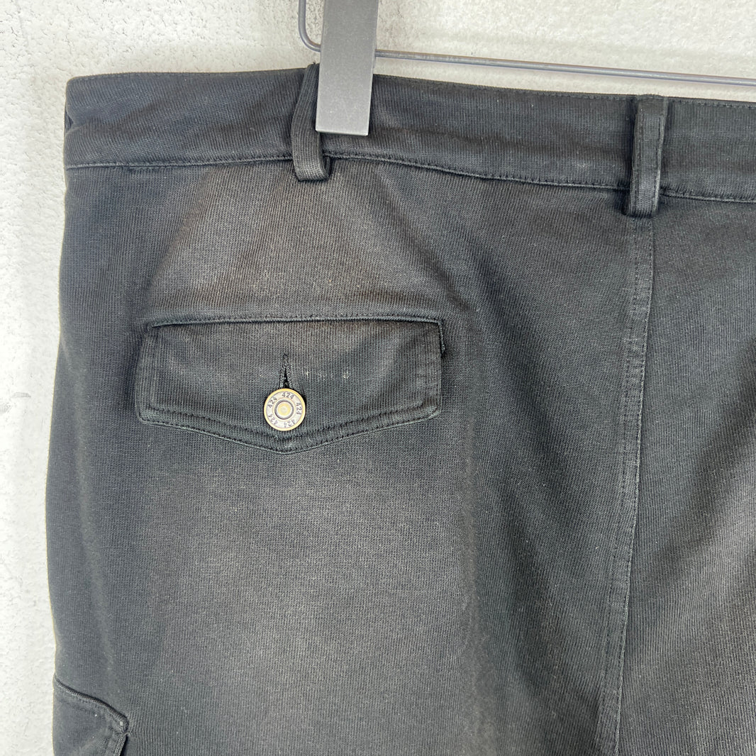 424 Black Crest Cargo Shorts