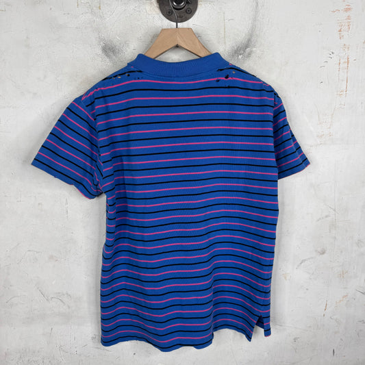 Balenciaga Striped Blue S/S Polo