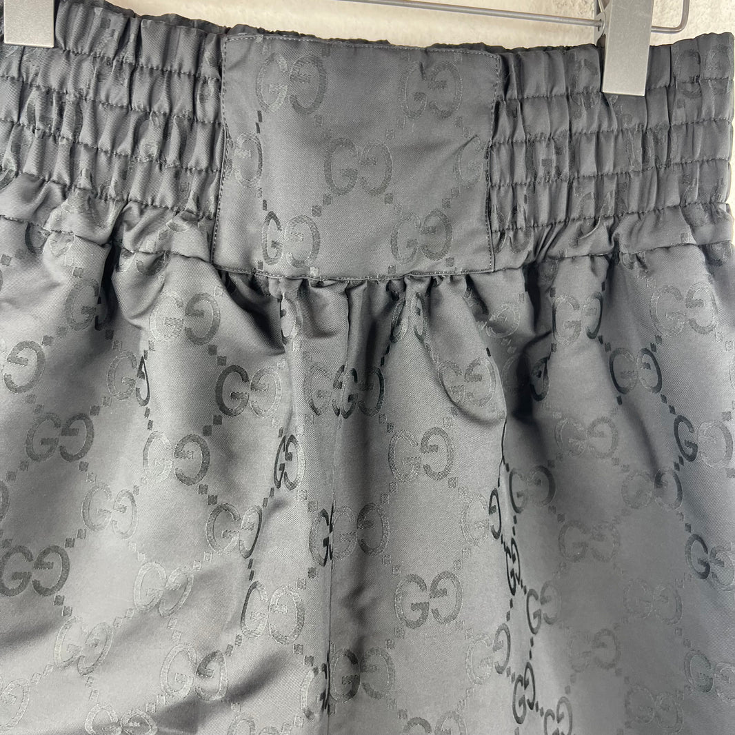 Gucci Monogram Jacquard Long Nylon Shorts