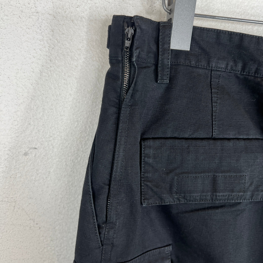 Balenciaga Black Ripstop Baggy Apron Cargo Pants