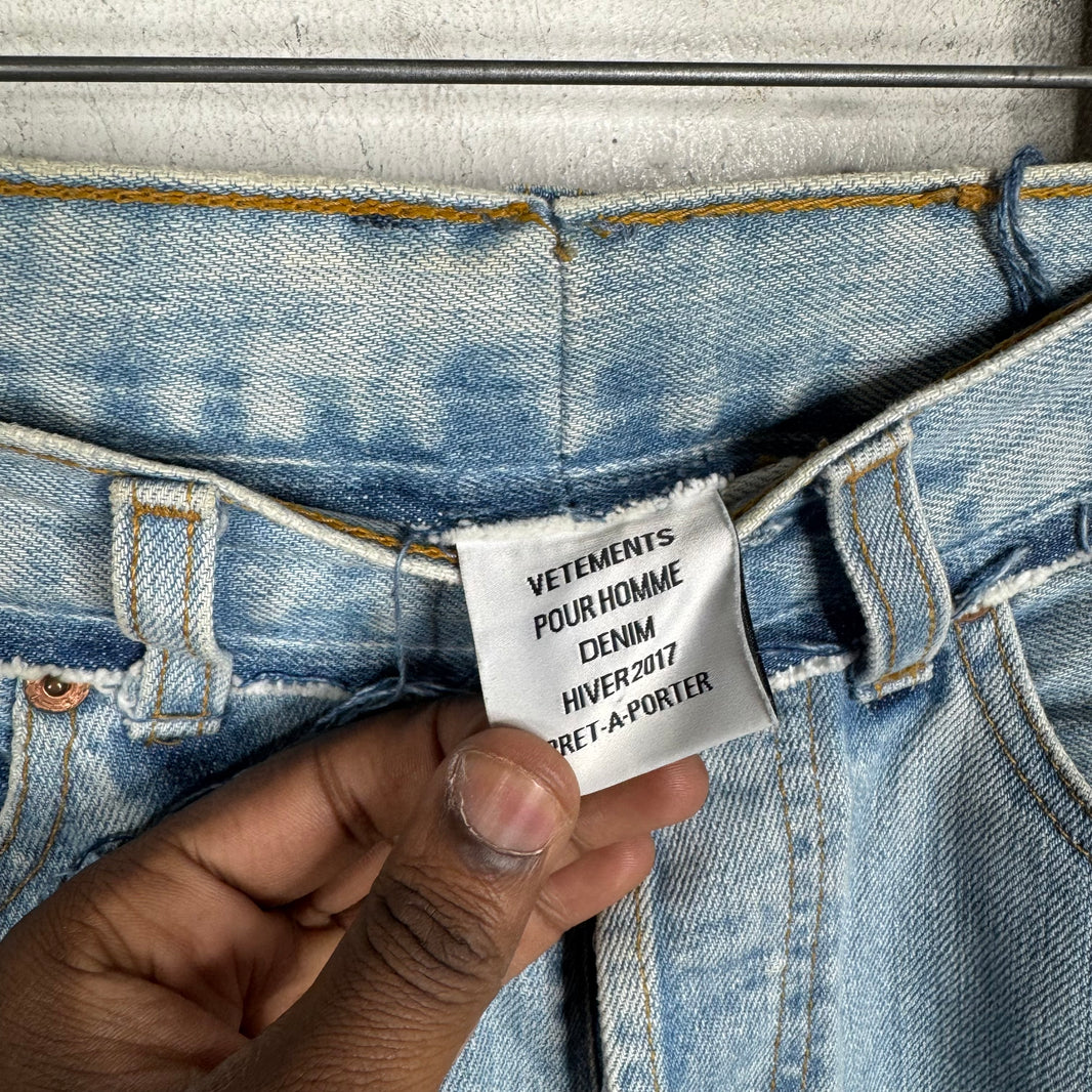 Vetements Rebuilt Blue Levis Jeans