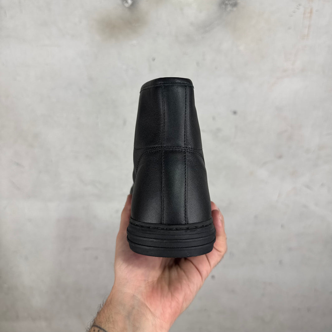 Gucci Black High Top Leather Sneakers