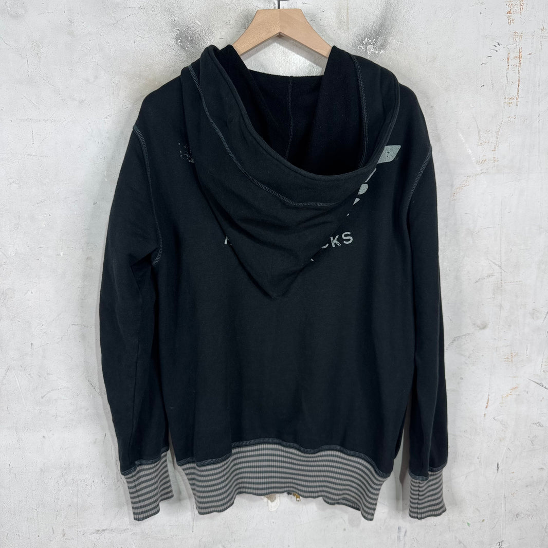 Vivienne Westwood Stripe Ribbing Zip Hoodie