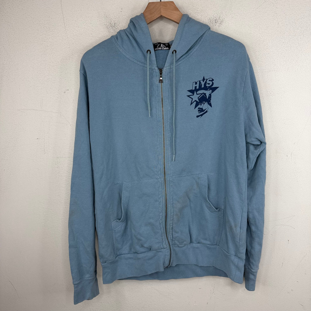 Hysteric Glamour Light Blue Star Zip-Up Hoodie