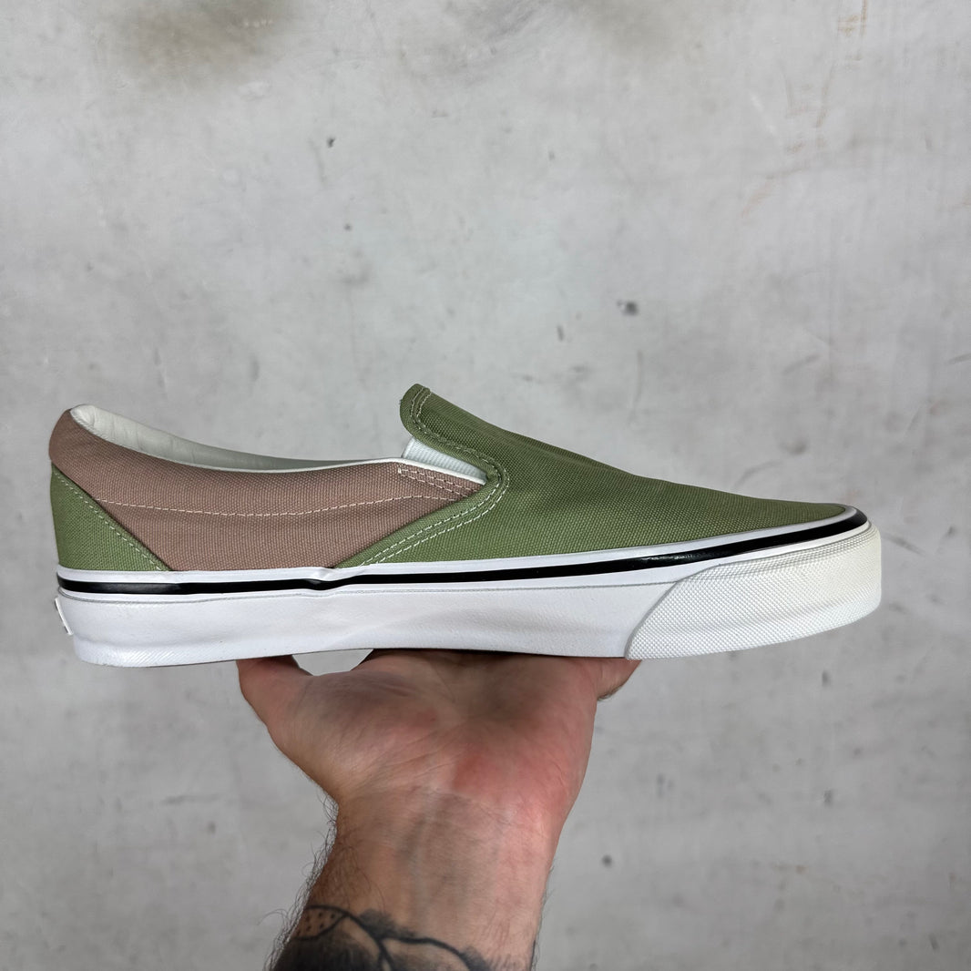 Vans X Engineered Garments Green/Brown Sample Classic Slip On