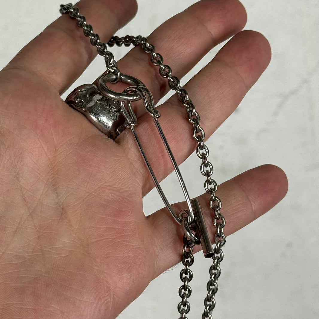 Margiela Pin Dog Tag Necklace