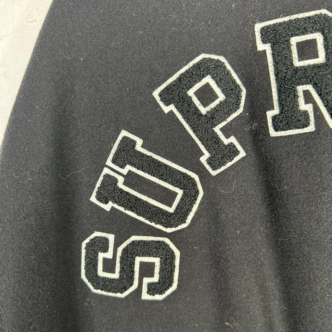 Supreme Black Tiger Varsity Jacket