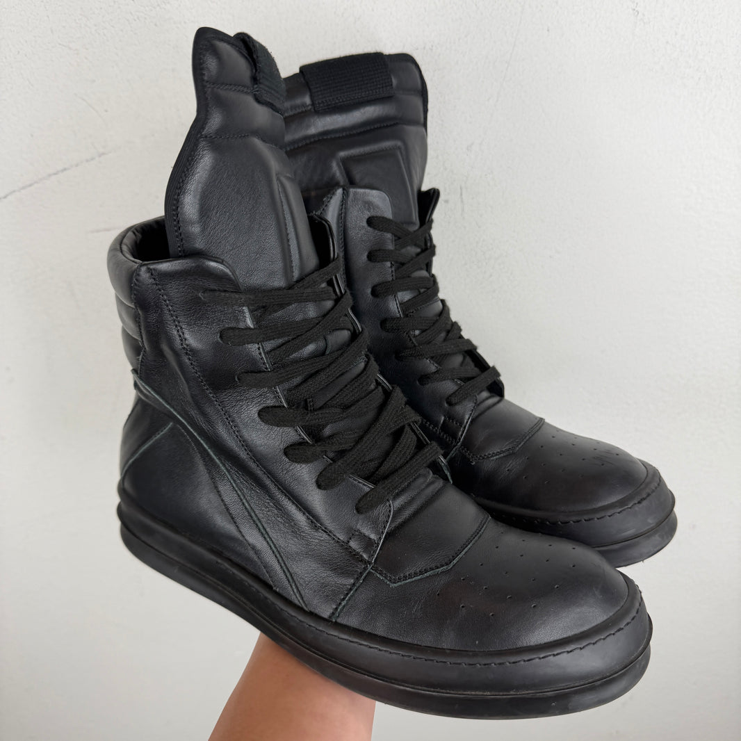 Rick Owens Triple Black Geobaskets