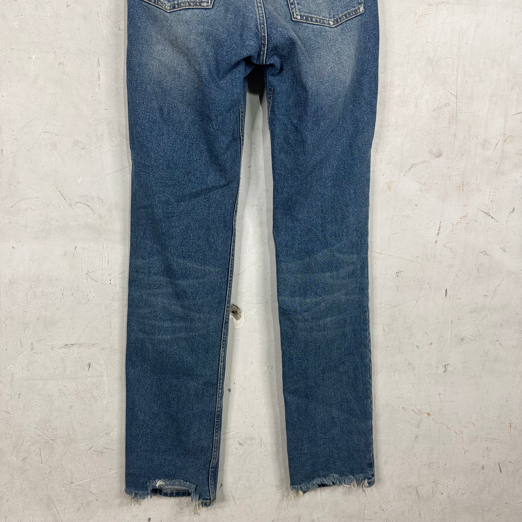 Balenciaga Medium Wash Distressed Skinny Jeans