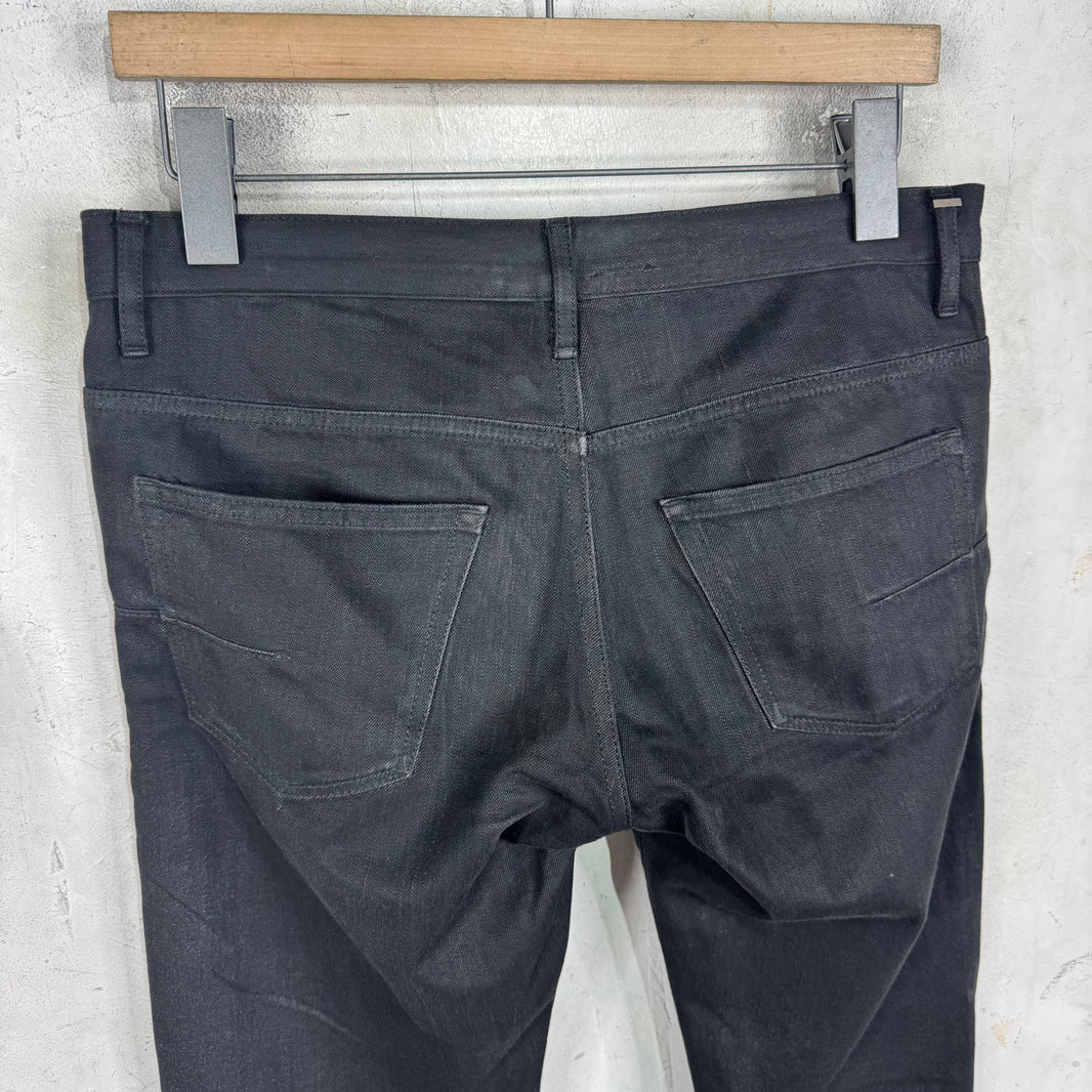 Dior Waxed Black Jeans