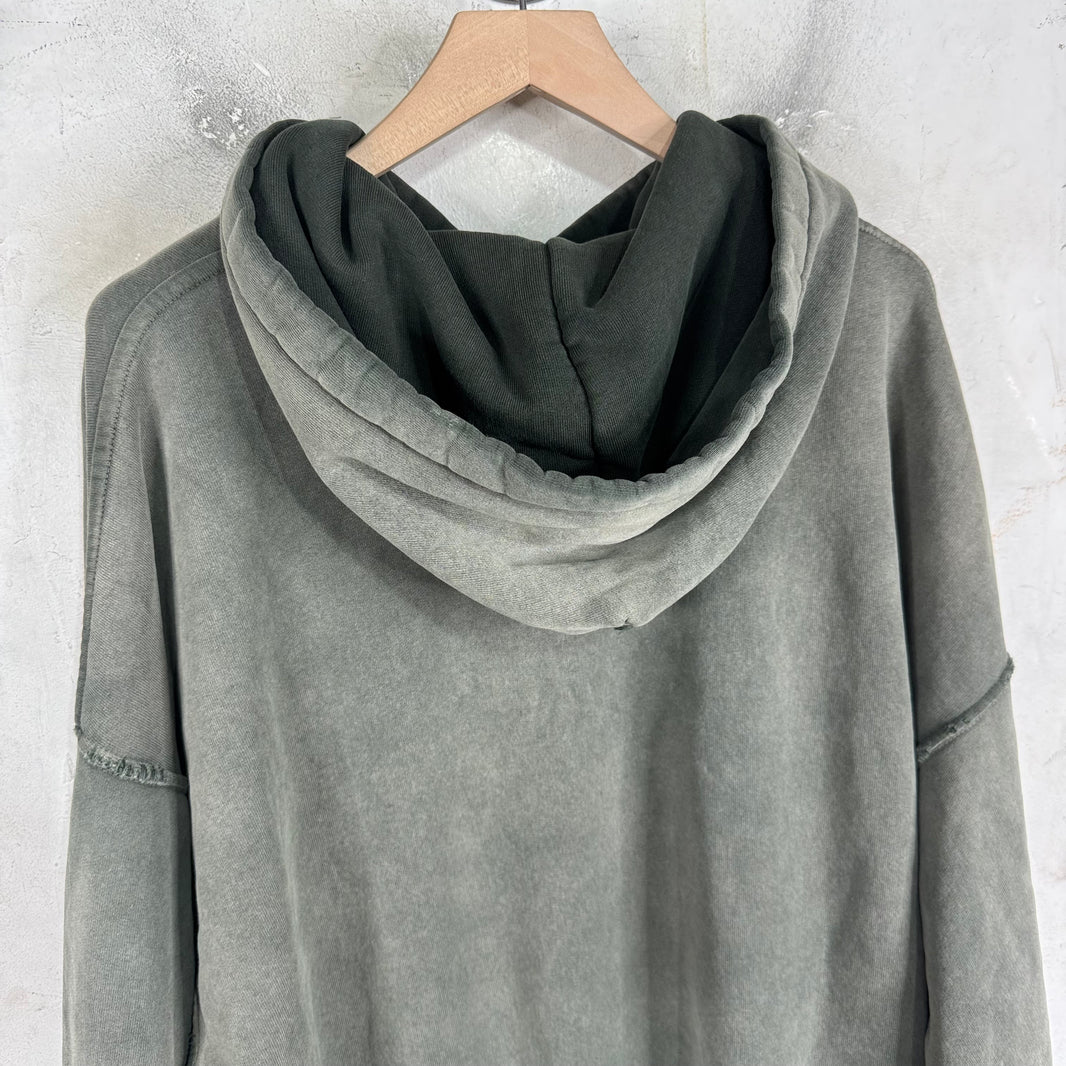 ERD Olive Distressed Logo Hoodie