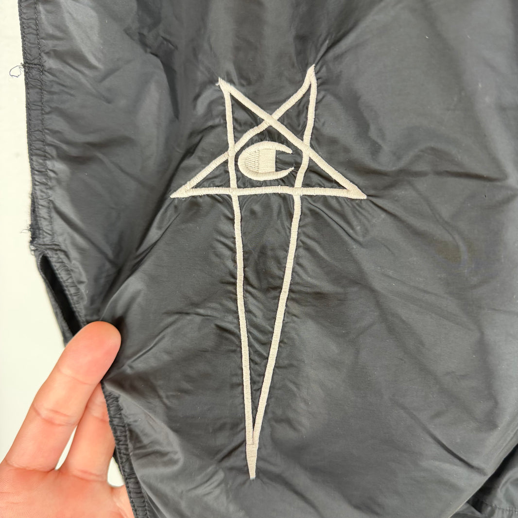Rick Owens Champion Nylon Pentagram Shorts