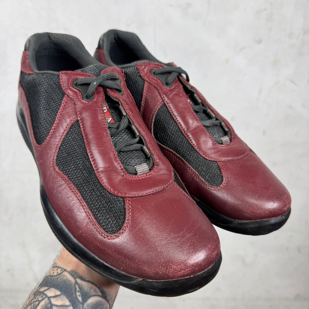 Prada Oxblood Leather Americas Cup
