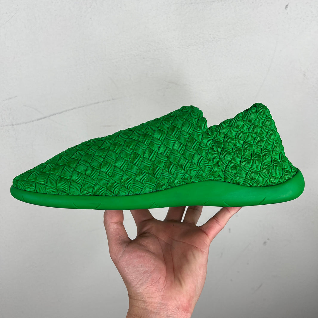Bottega Veneta Green Plat Grass Slip On Sneakers