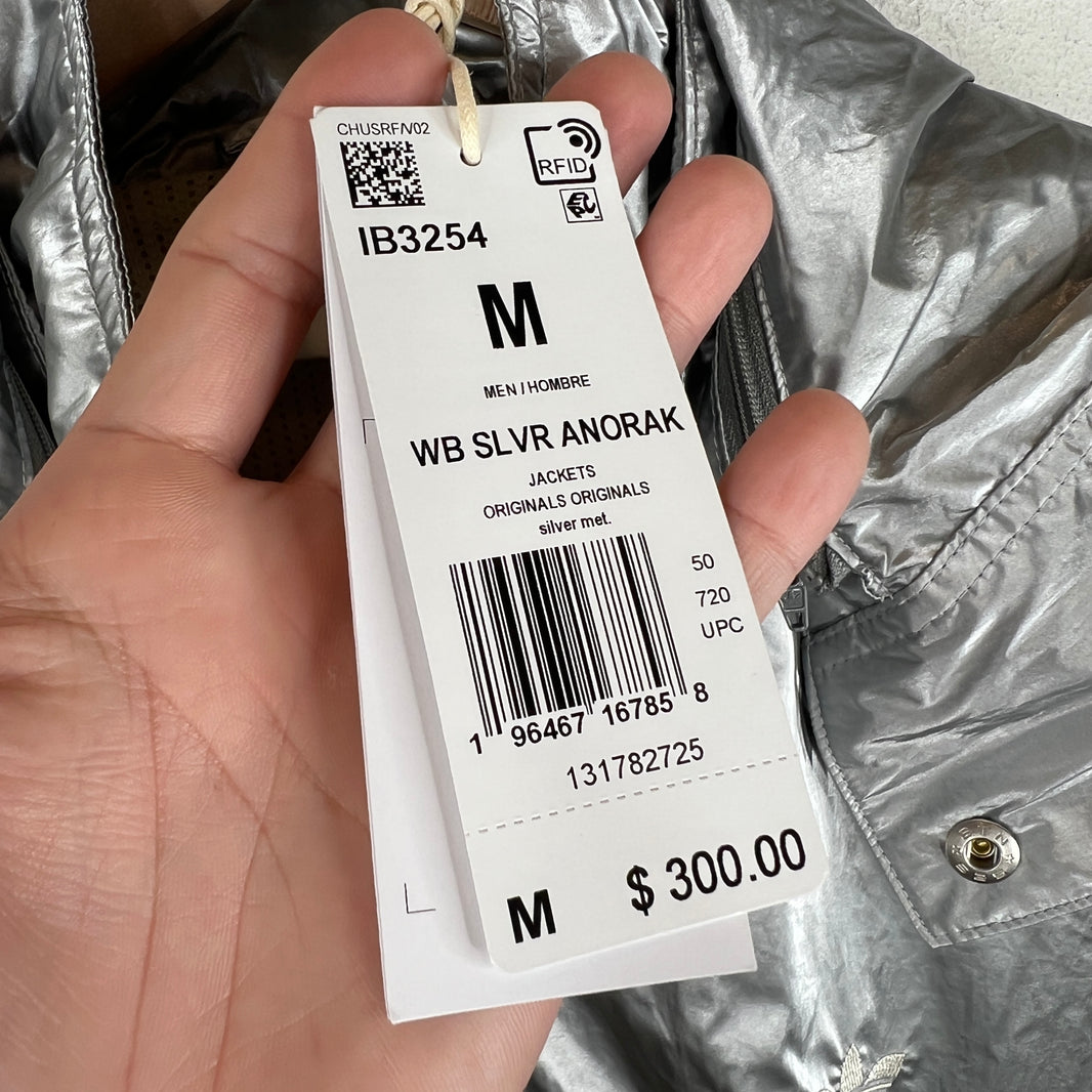 Wales Bonner Adidas Silver Zip Up Jacket