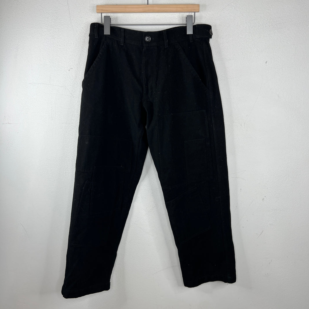 CDG Shirt Wool Patchwork Trousers