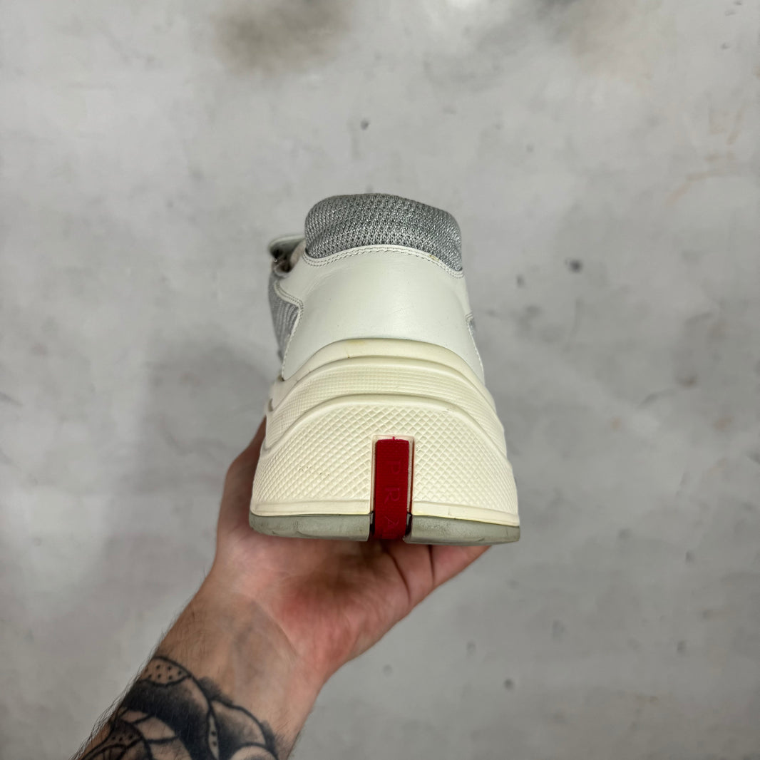 Prada Platformed White Americas Cup