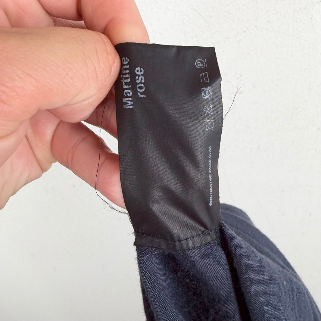 Martine Rose Navy Long Basketball Shorts