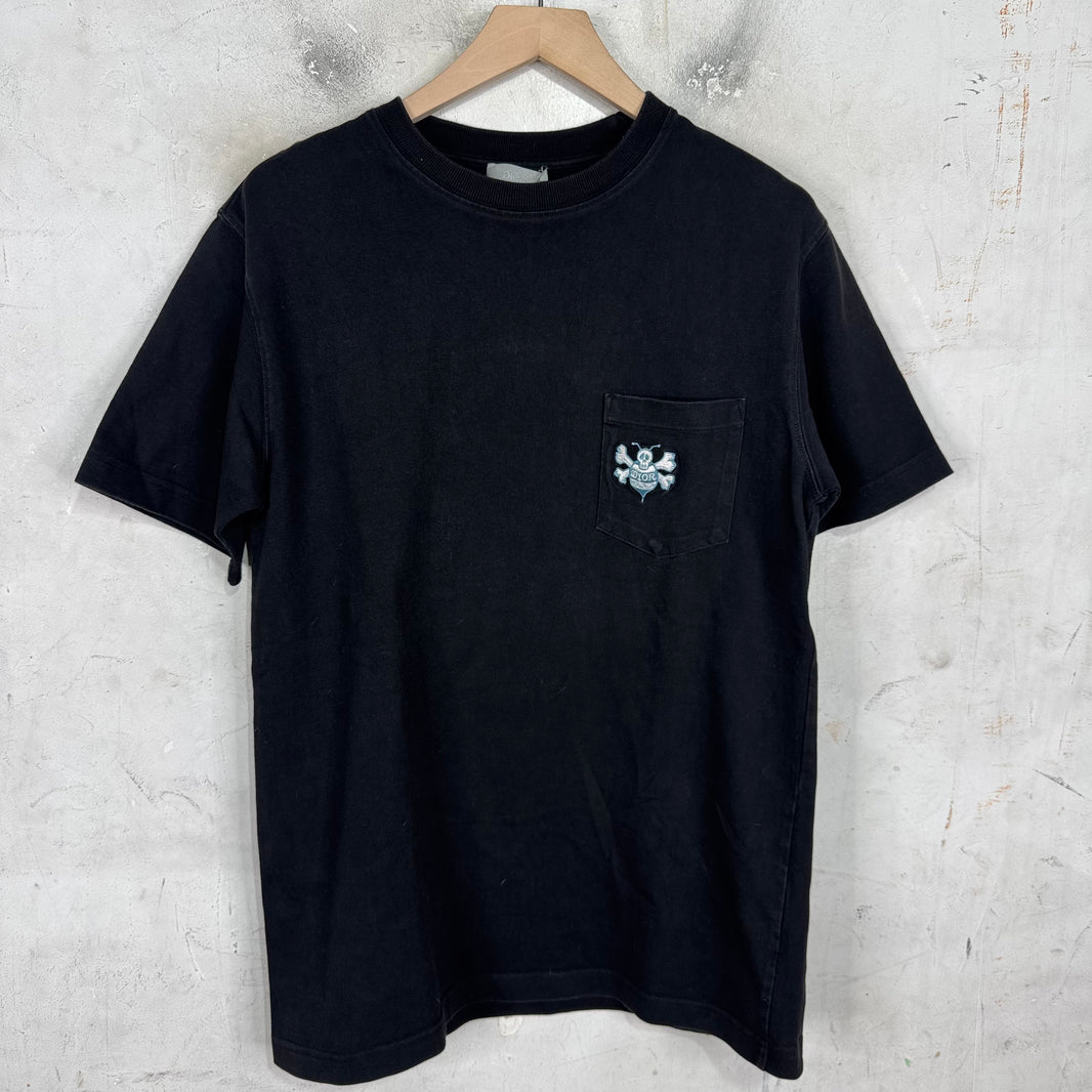 Dior Stussy Bee Black T-Shirt