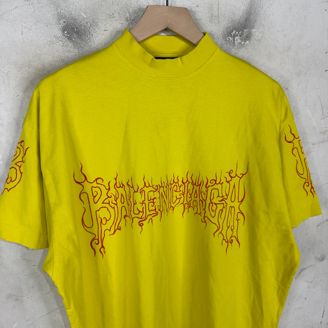Balenciaga Yellow Darkwave T-Shirt