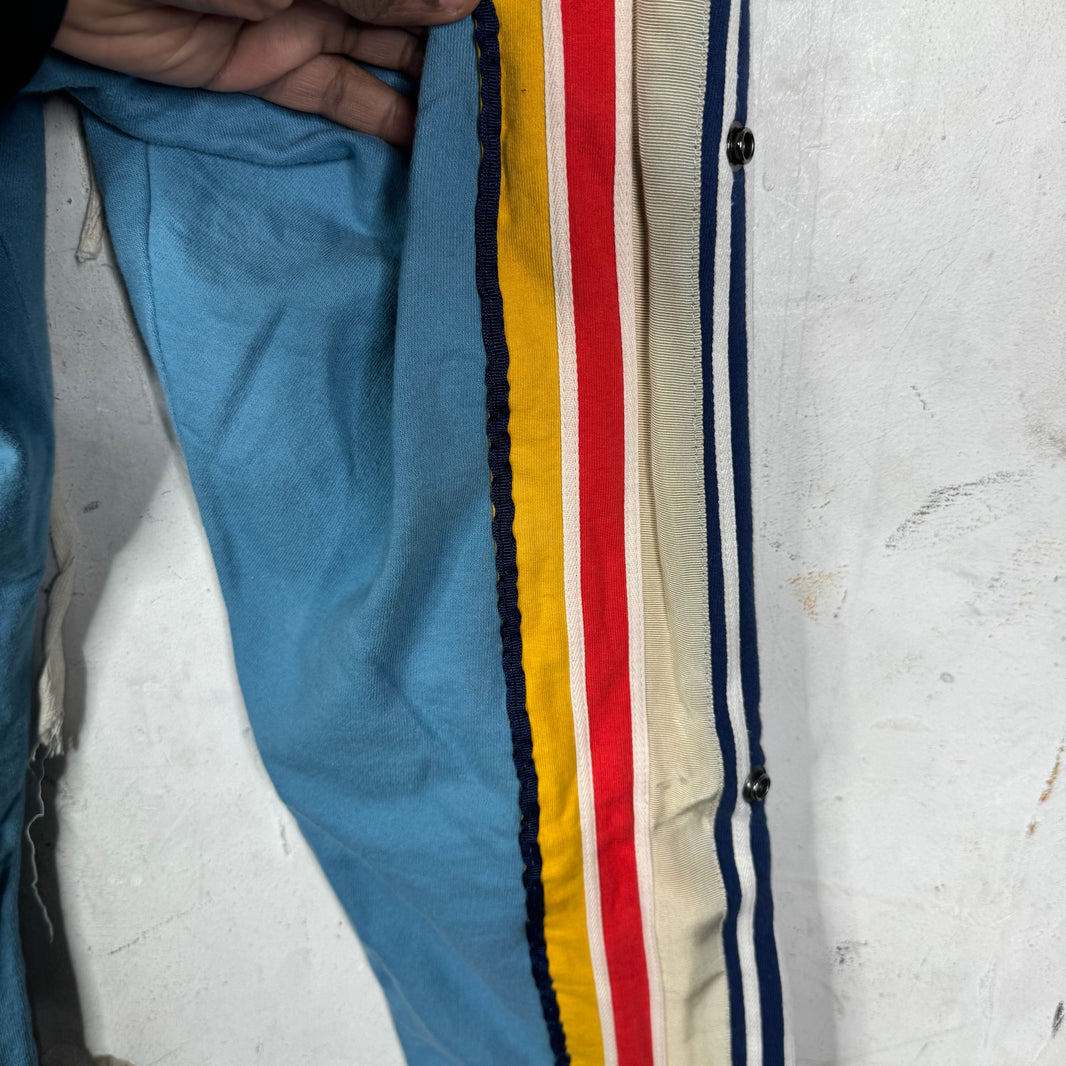 Greg Lauren FW19 Blue Striped Track Sweatpants
