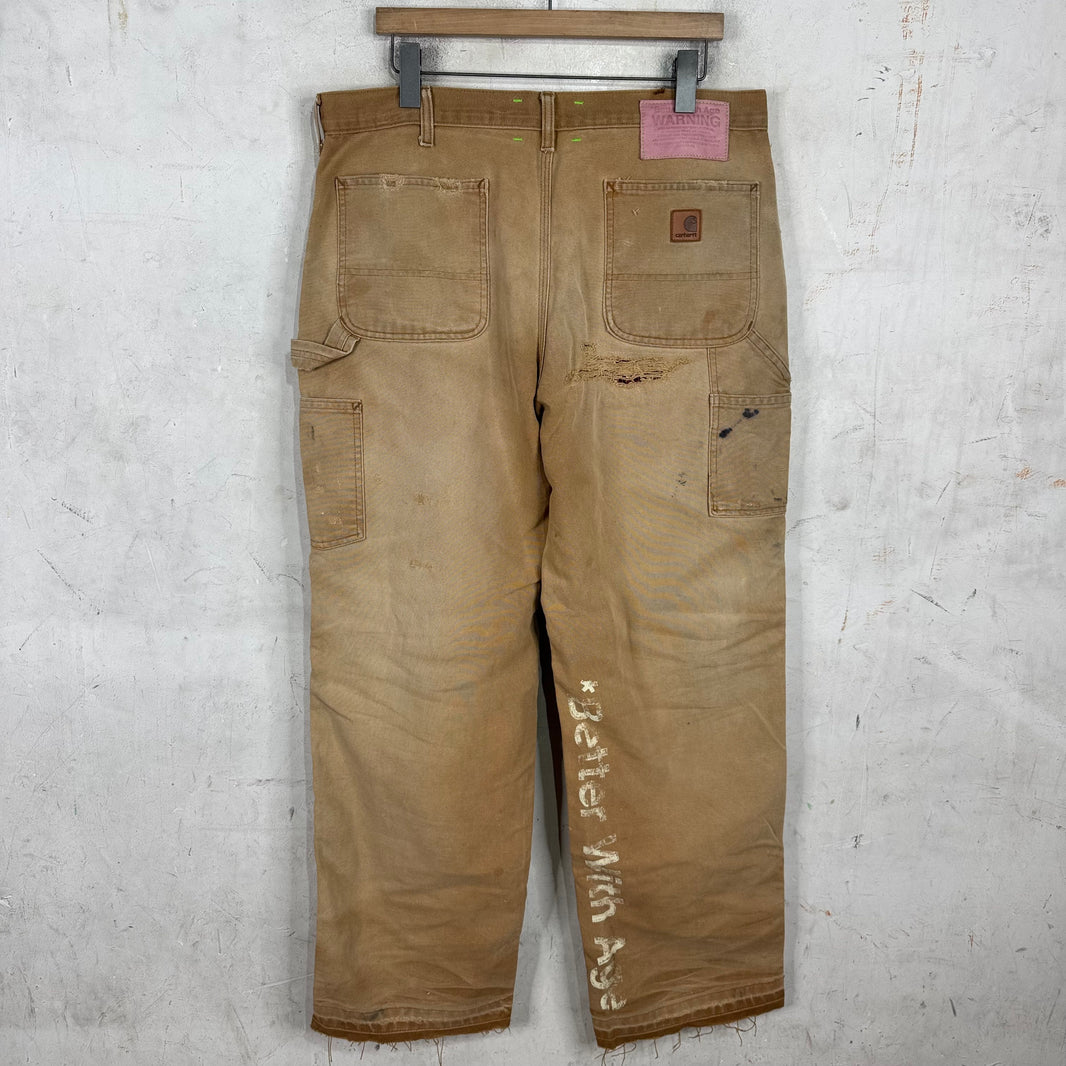 Better With Age Distressed Repaired Patch Carpenters