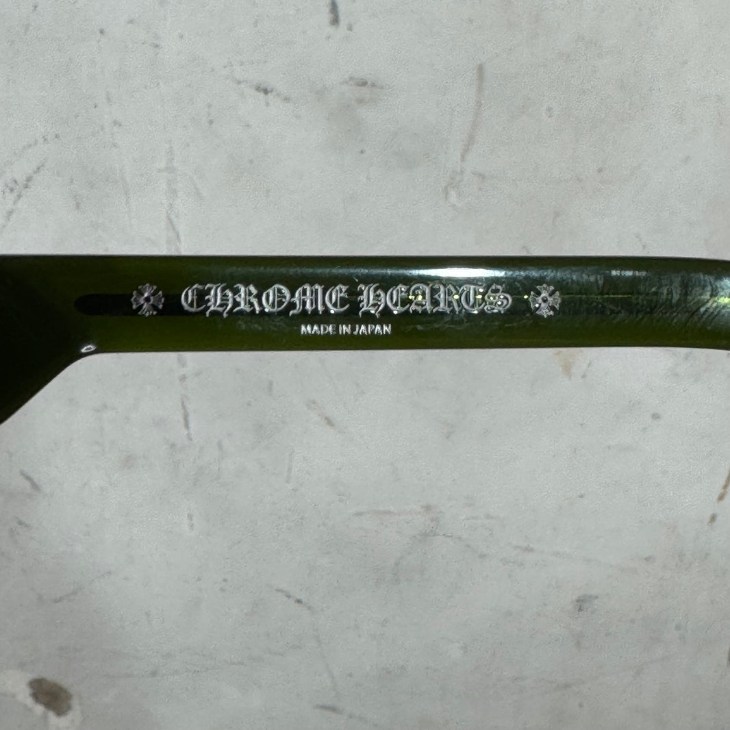 Chrome Hearts Girth Quake Green Translucent Sunglasses