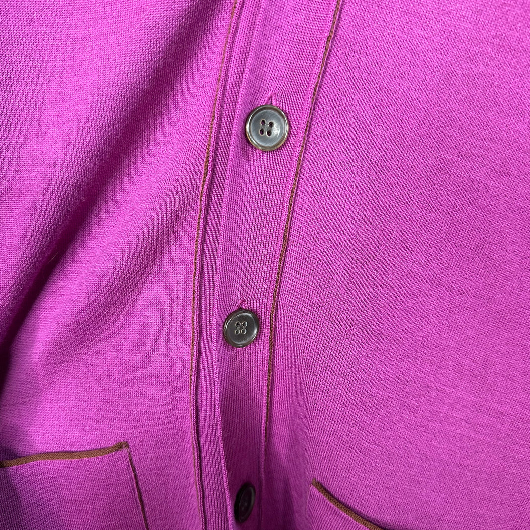 Issey Miyake Color Block Cardigan Sweater