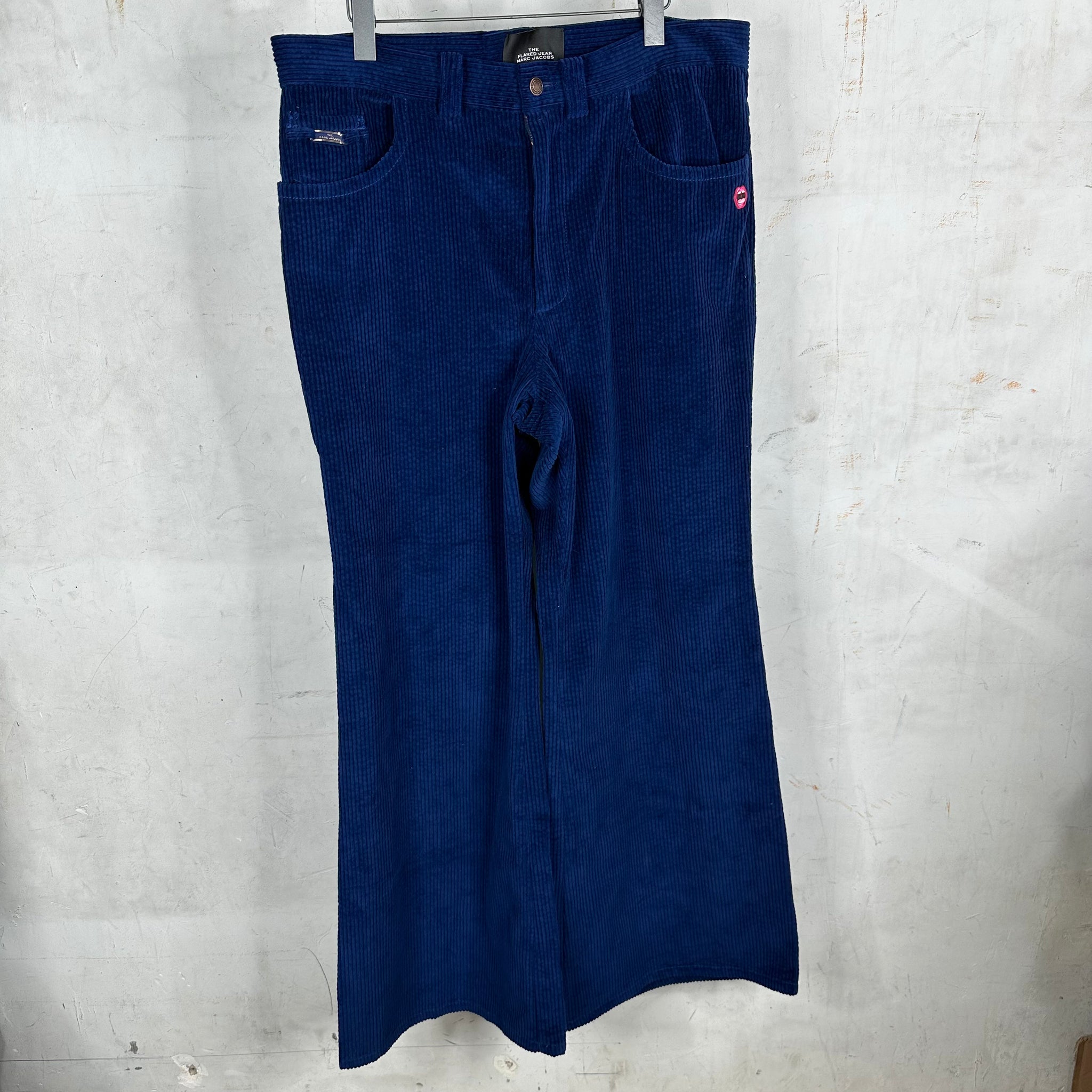 Marc Jacobs Blue Flared Cord Trousers